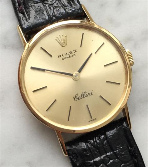 rolex cellini vintage gold